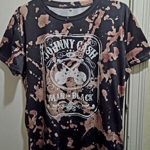 Johnny Cash - Man In Black Tshirt Women's Large